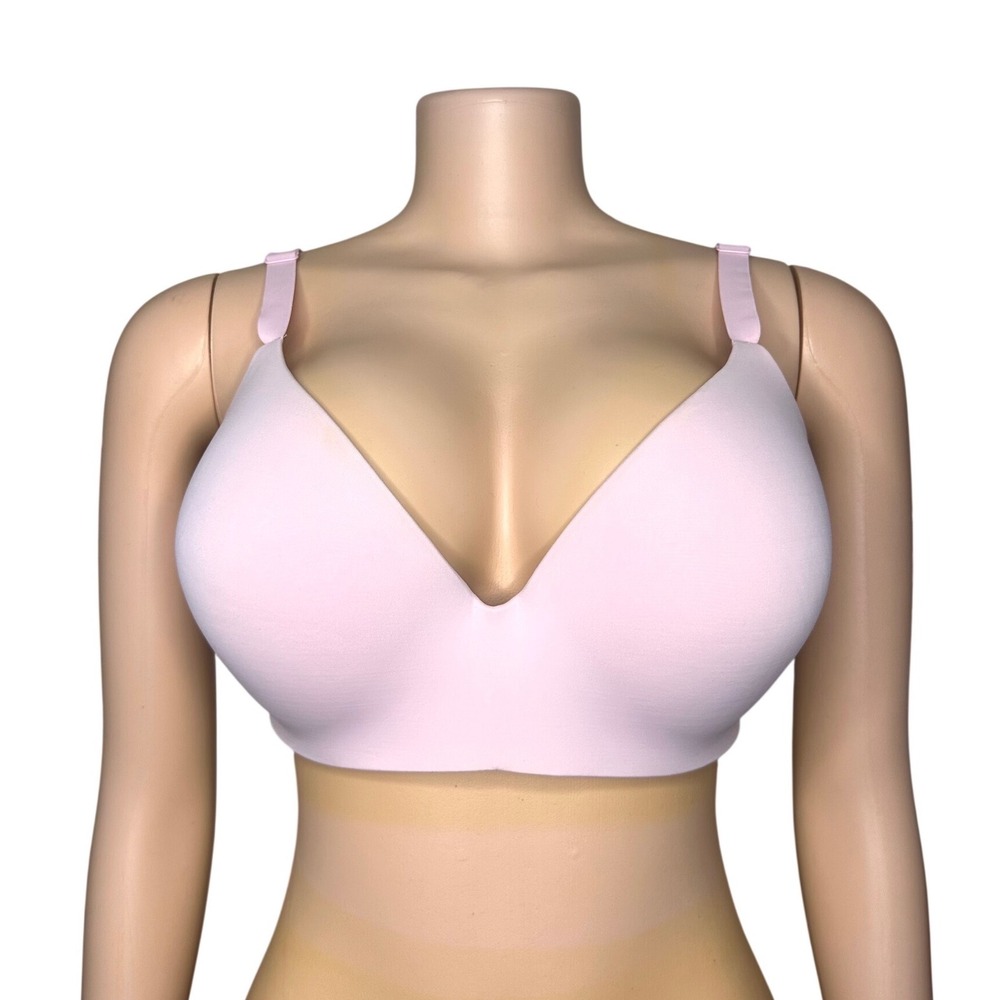 Victoria's Secret T-Shirt Lightly Lined Wireless Bra Size 38DD Light Pink‎